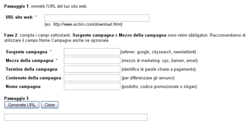 Strumento di Creazione URL
